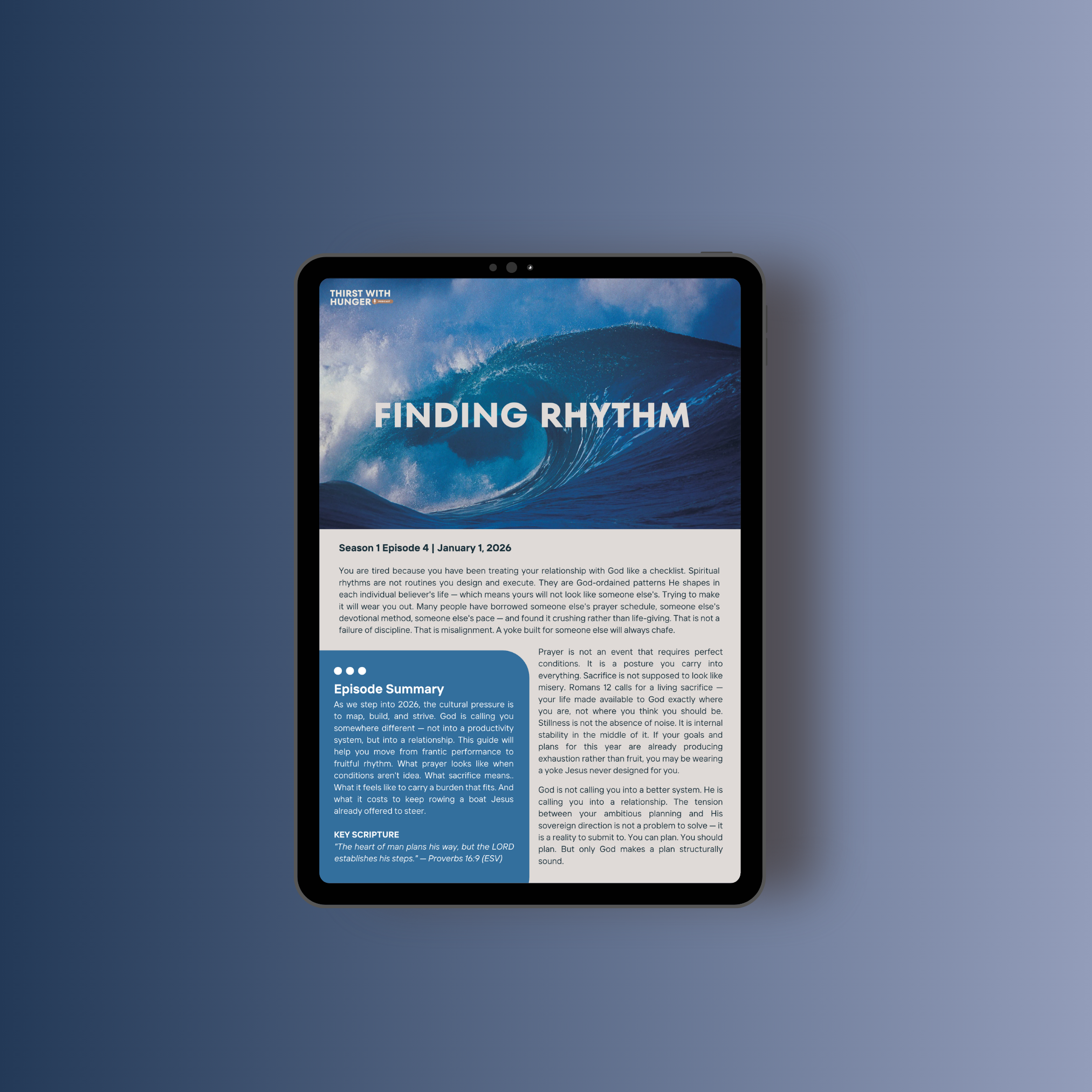 TWH Pod Ep 4 Study Guide: Finding Rhythm