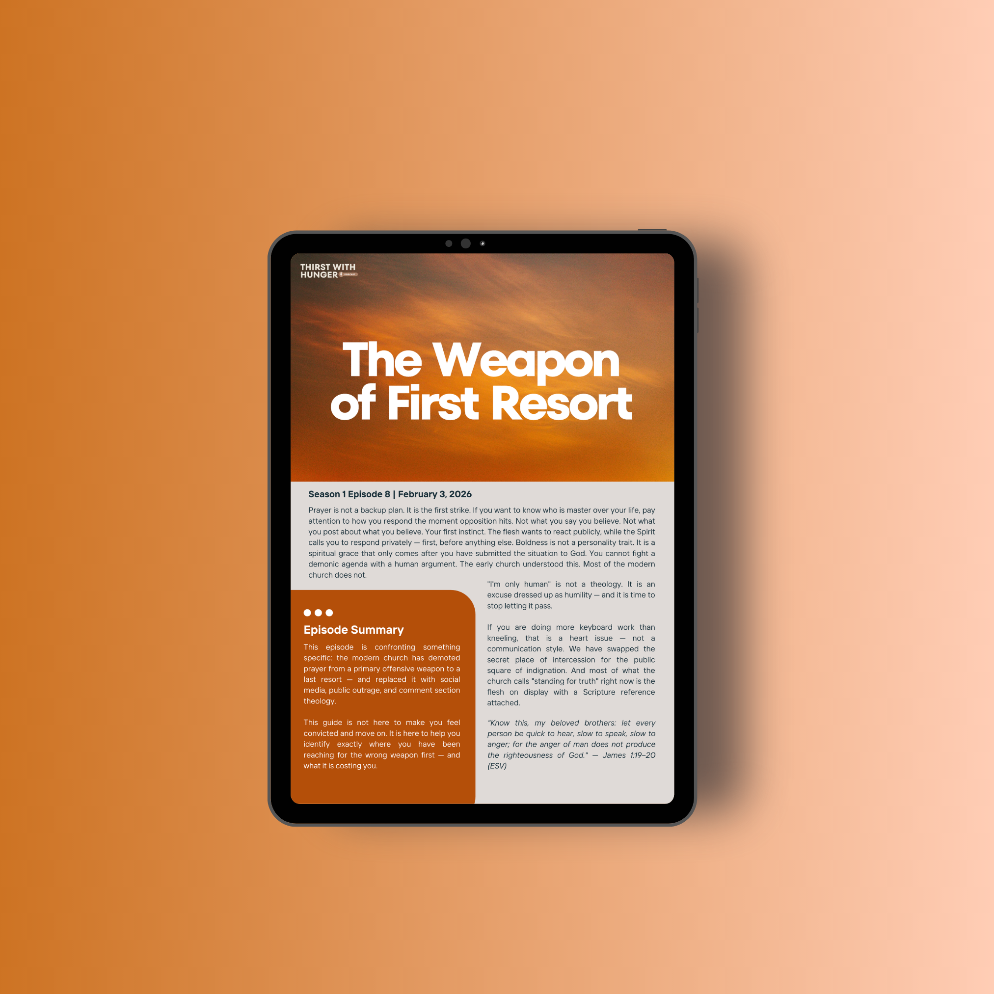 TWH Pod Ep 8 Study Guide: The Weapon of First Resort